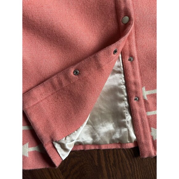 Lauren Moffatt Pink Wool Coat Size Small - Picture 7 of 7